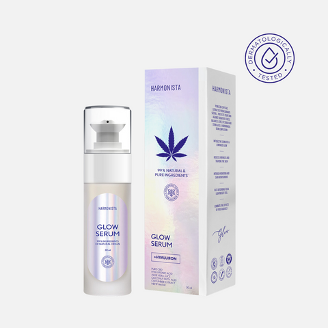 Face serum "GLOW SERUM with CBD crystals + HYALURON"