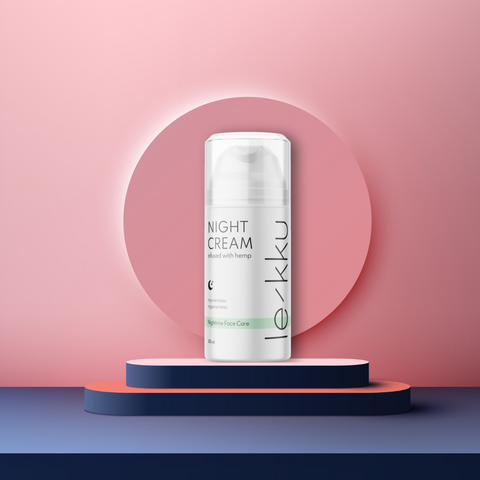 Skin-rejuvenating and nourishing natural CBD night cream