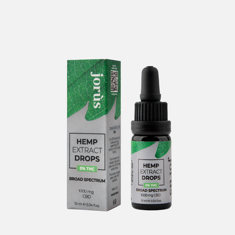 For daily use CBD 10% (1000 mg) Hemp oil broad spectrum, vegan + GIFT HEMP TEA